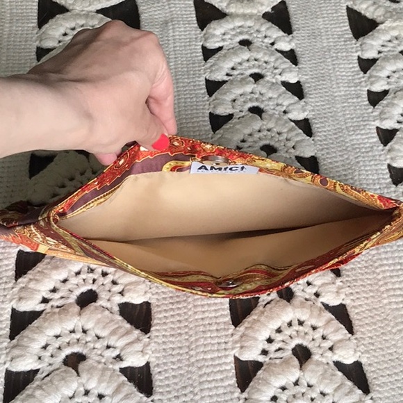 AMIC Accessories Paisley Silk Clutch Y2K - Picture 14 of 15